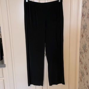 Chicos Travelers black jersey knit pull on pants. XL